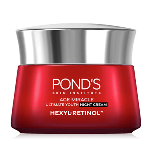 Pond 's Age Miracle Night Cream Hexyl Retinol 45g jar front view
