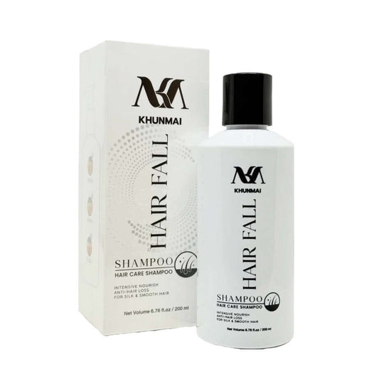 KHUNMAI Hair Fall Shampoo product bottle with retail box packaging
