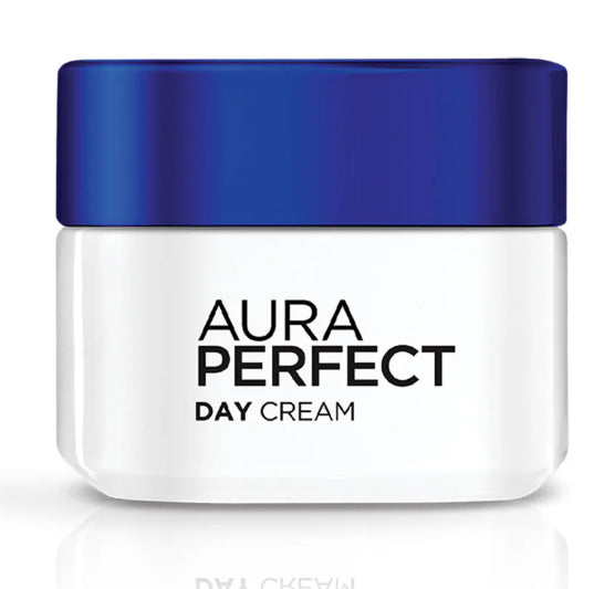 L'Oréal Paris Aura Perfect Day Cream jar front view showing product label