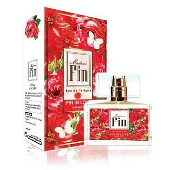 Madame Fin Fin in Love Perfume eau de parfum box and bottle front view