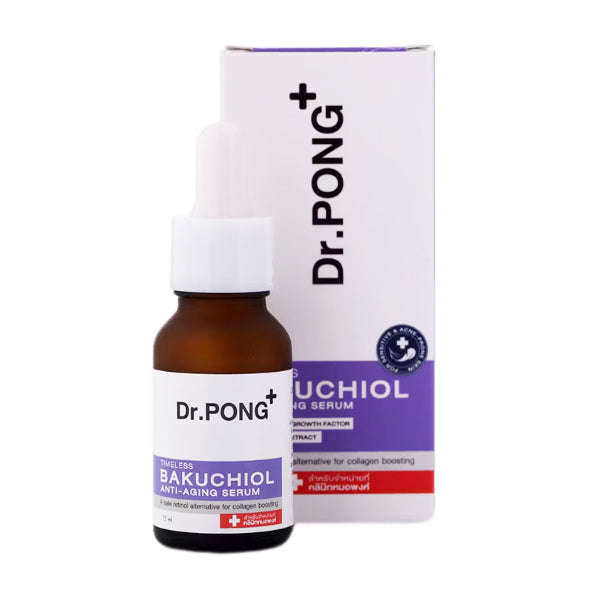 DrPONG Timeless Bakuchiol AntiAging Serum 15ml for Sensitive Skin and Collagen Care