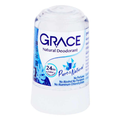 Grace Crystal Deodorant front packaging natural deodorant stick 70g