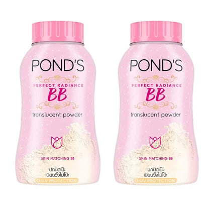 POND'S Perfect Radiance BB Powder 2 x 50g translucent loose powder for all skin types, UV protection, oil control.
