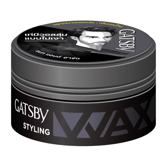 GATSBY Hair Styling Wax Mat and Hard 75g strong hold non-shiny finish from Japan