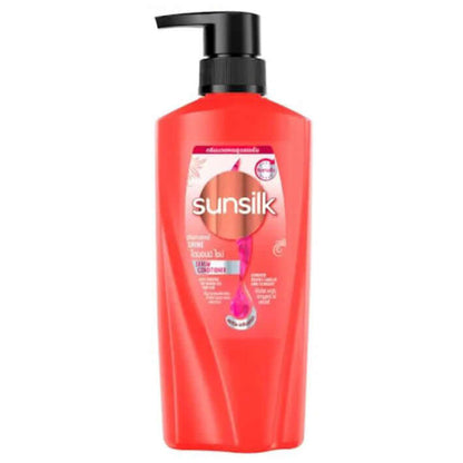 Sunsilk Diamond Shine Activ-Infusion serum conditioner 300ml red pump bottle front view