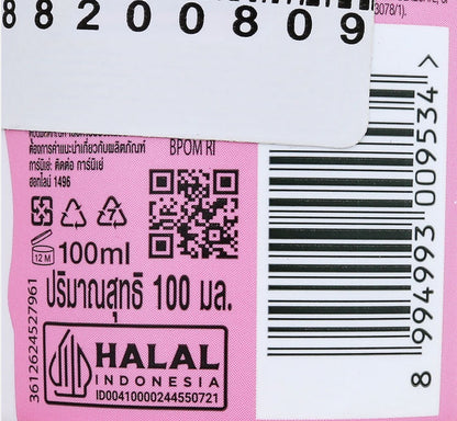 Garnier Sakura Glow Super Whip Cleanser barcode and 100ml packaging detail