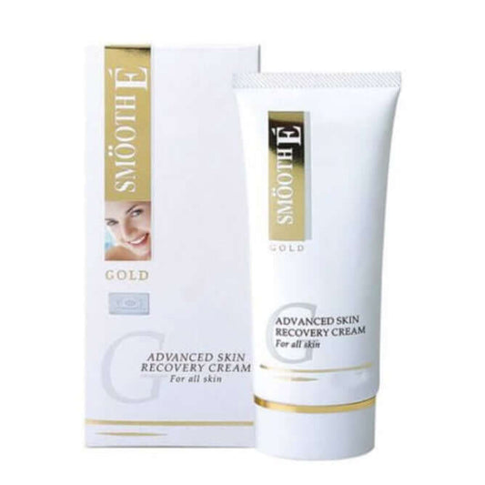 Smooth E Gold Cream 30g with box packaging on white background