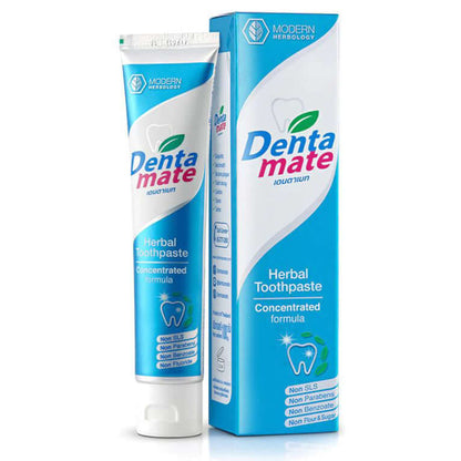 Dentamate Herbal Toothpaste 100g tube and box front view