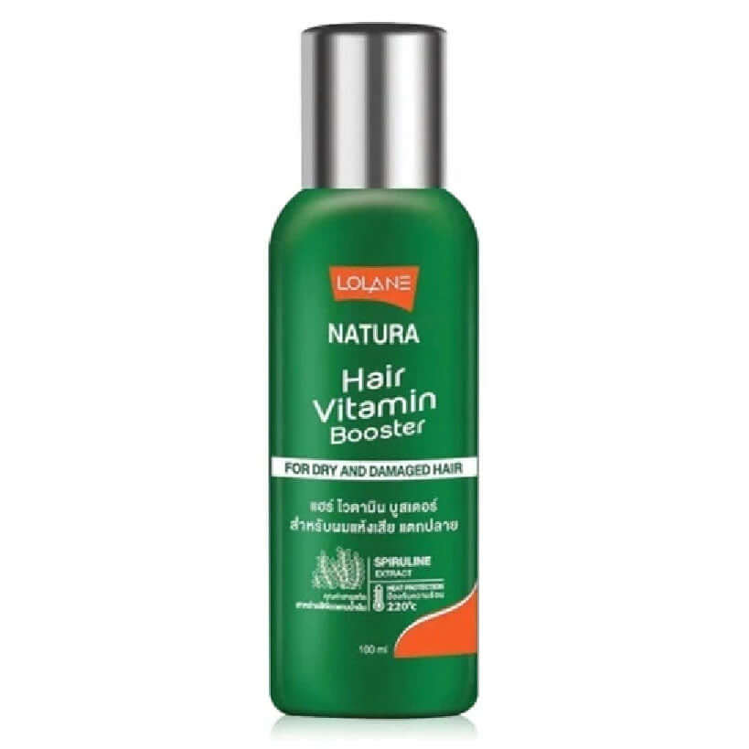 Lolane Hair Vitamin Natura Booster bottle for dry damaged hair front view 100ml