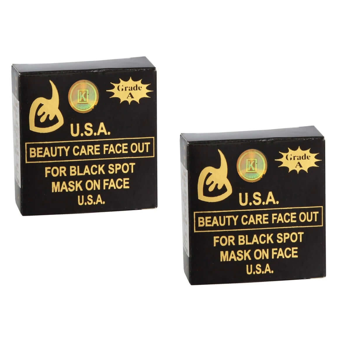 K Brothers Black Spot Soap original packaging showing two soap boxes for beauty care