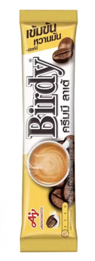 Birdy 3in1 Coffee Mix Powder Creamy Latte single stick sachet with Ajinomoto branding