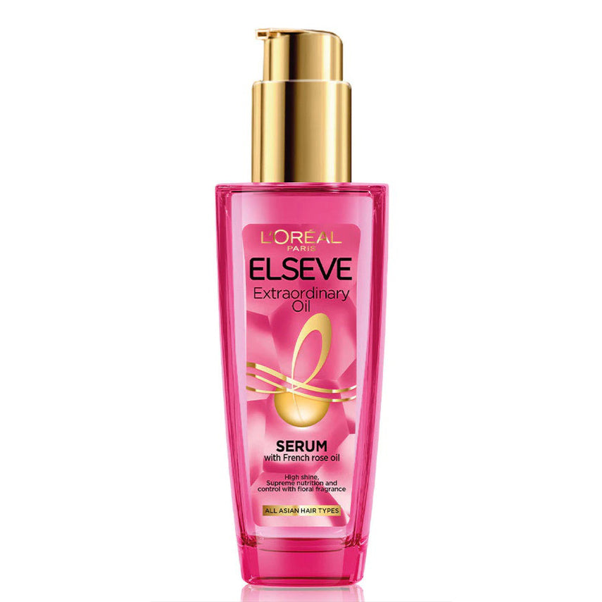 LOreal Paris Elseve Extraordinary Oil Serum 100ml with French rose oil for high shine smooth and manageable hair all Asian hair types