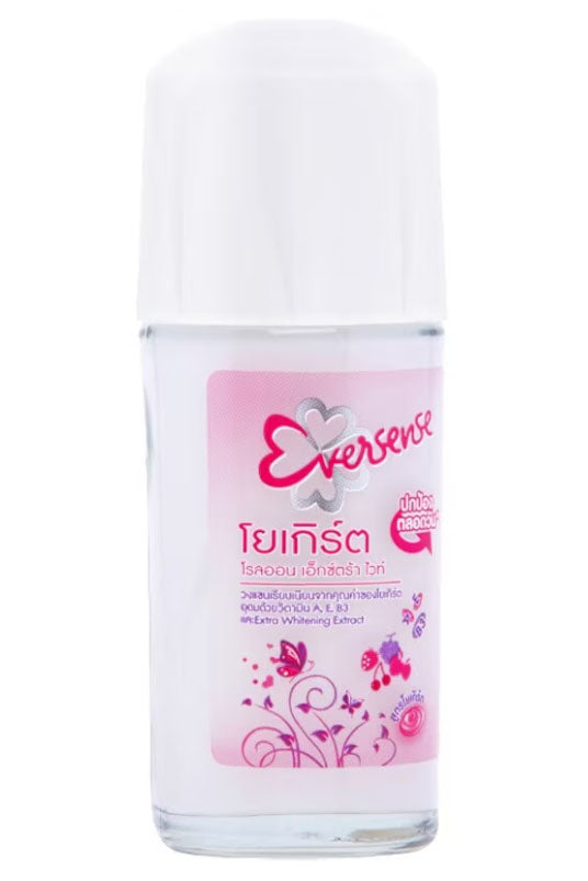 Eversense Yogurt Roll On product bottle close up minimal cosmetic packaging view