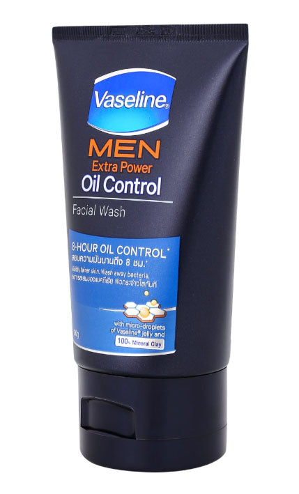 Vaseline Men Oil Control Wash men facial cleanser compact tube view