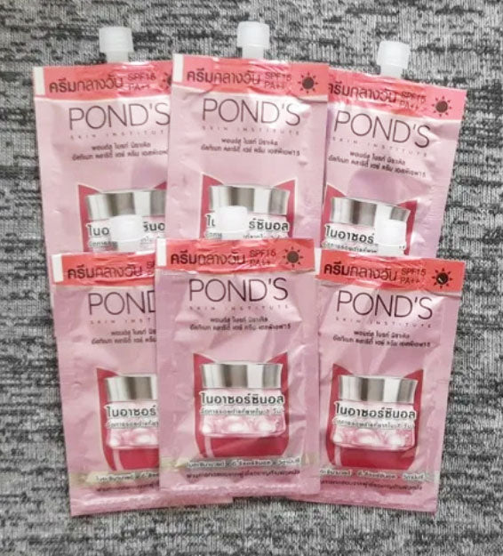 Ponds Bright Miracle Day Cream multiple sachets pack 6 pieces skincare set