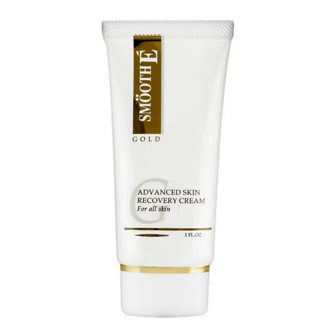 Front view of Smooth E Gold Cream tube 30g showing golden label