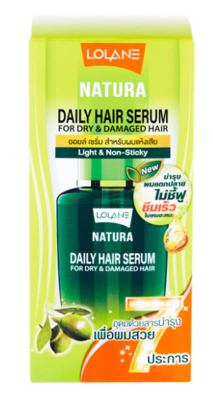 Front view of LOLANE Natura Hair Serum Magic in One product box 50ml