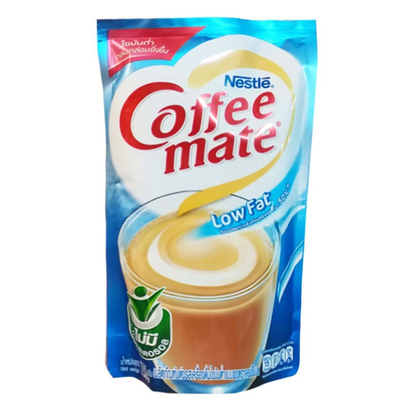 Nestle Coffee Mate Low Fat Coffee Creamer 180g front packaging with blue design