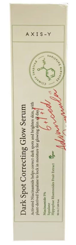 AXIS-Y Dark Spot Correcting Glow Serum 50ml Niacinamide for Radiant Even Skin Tone
