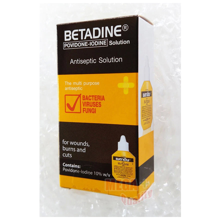  Betadine Povidone-Iodine 15cc antiseptic solution box front view
