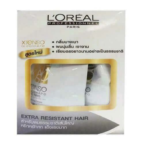 Loreal Xtenso Oleoshape Extra Resistant Hair Smoothing Cream Kit Packaging Front View