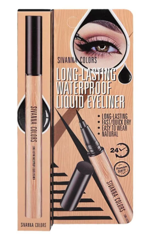 Sivanna Colors Eyeliner front packaging waterproof liquid eyeliner natural look design