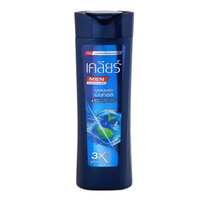 Clear Men Cool Sport Shampoo menthol cooling mint front label tube 60ml