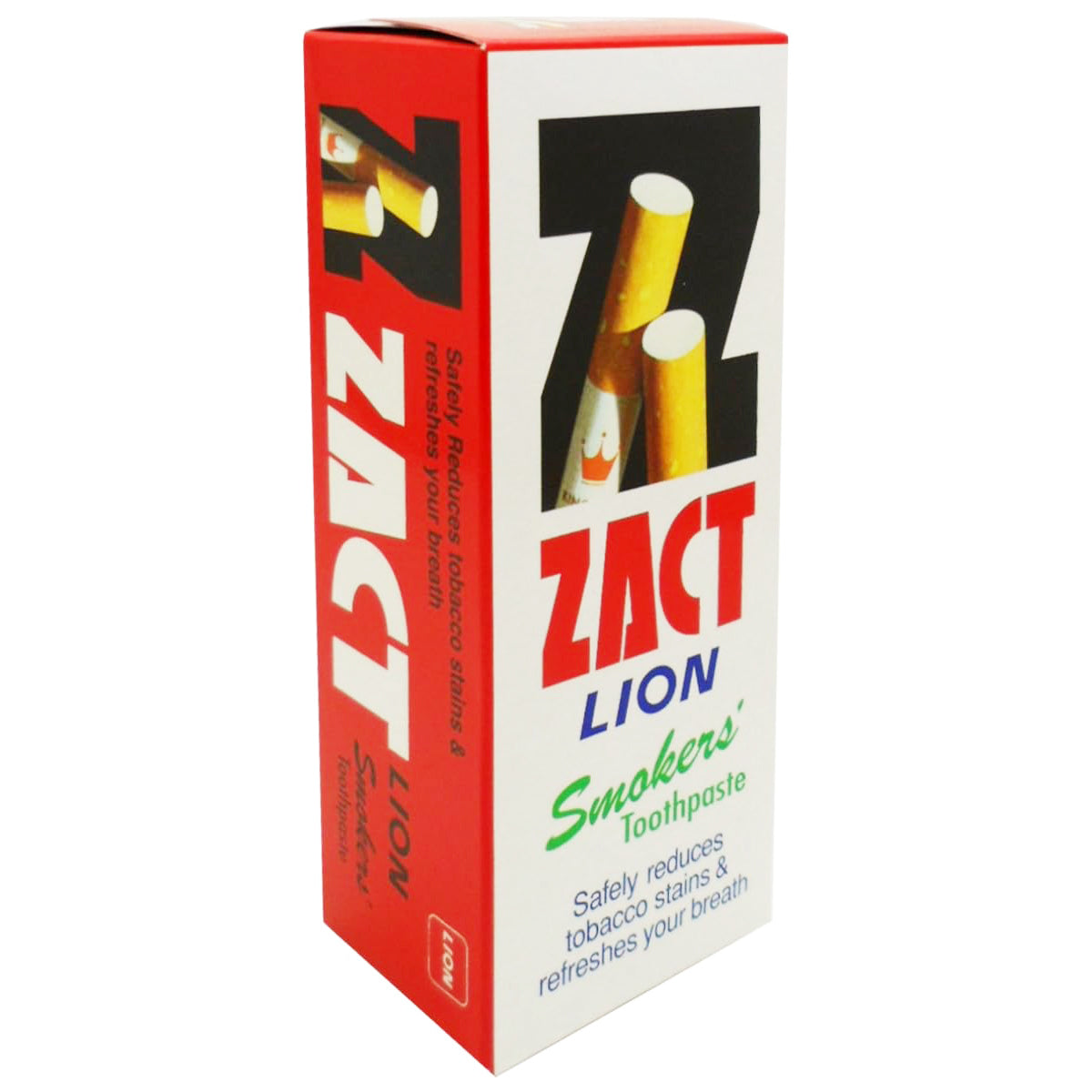 ZACT Lion Smokers Toothpaste front box packaging 90g