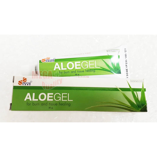 Phyto Care Aloe Gel 30g tube and box for burn scar and skin healing treatment