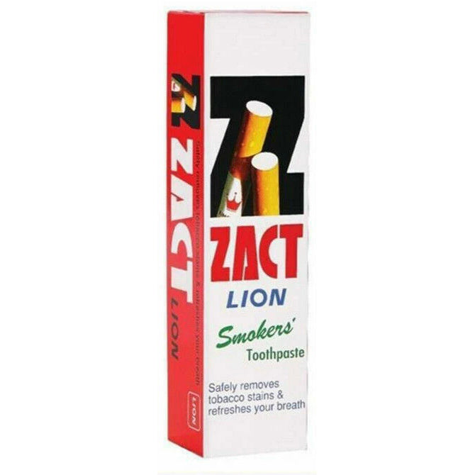 Zact Lion Smokers Toothpaste 160g outer packaging box