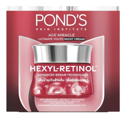 Pond 's Age Miracle Night Cream Hexyl Retinol box front product image