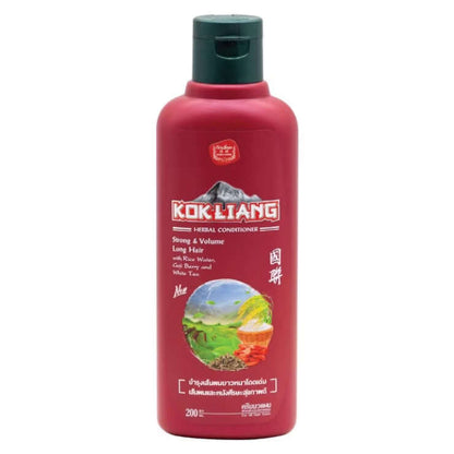 Kokliang Long Hair Conditioner herbal rice water strong volume bottle front view