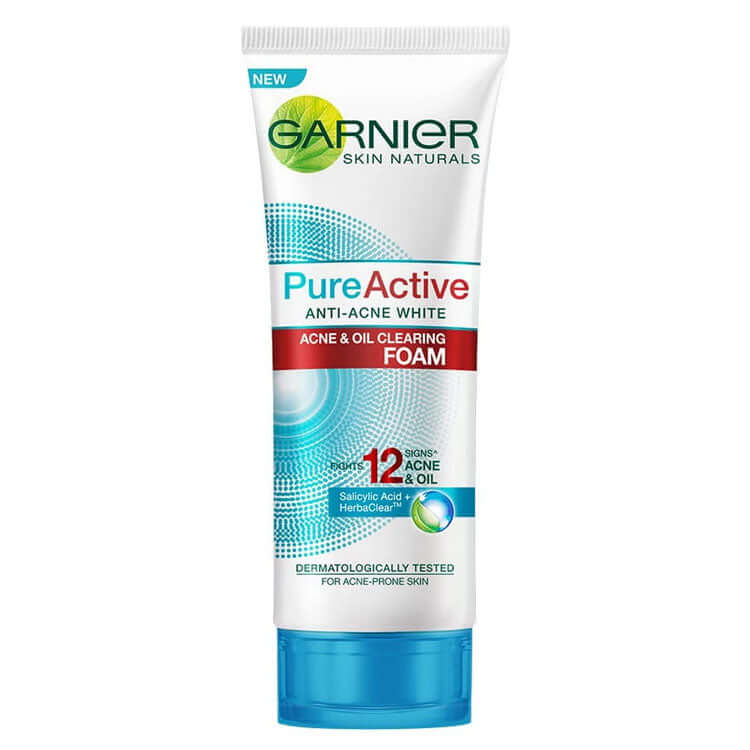 Garnier Pure Active oil clearing foam face wash 100ml front view