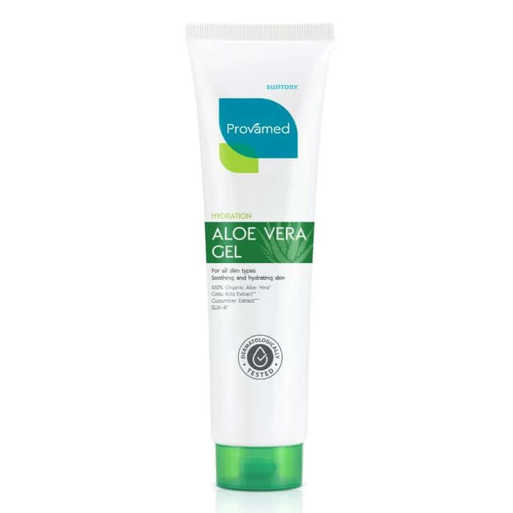 Provamed Aloe Vera Gel large tube packaging front view on white background