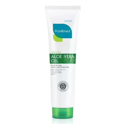 Provamed Aloe Vera Gel large tube packaging front view on white background