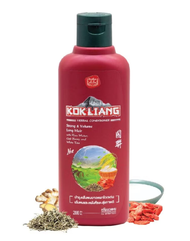 Kokliang Long Hair Conditioner rice water goji berry white tea herbal formula