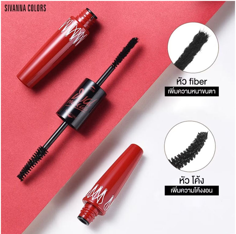 Sivanna Super Model Mascara product set and brush features display