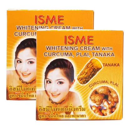 ISME Herbal Face Cream Curcuma Plai Tanaka Thai Herbal Facial Cream Box Front