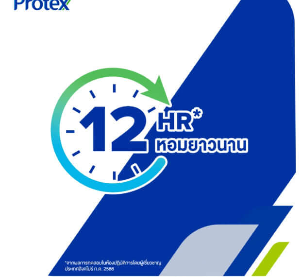 Protex Cooling Powder Anti-Bacteria text detail for long-lasting freshness.