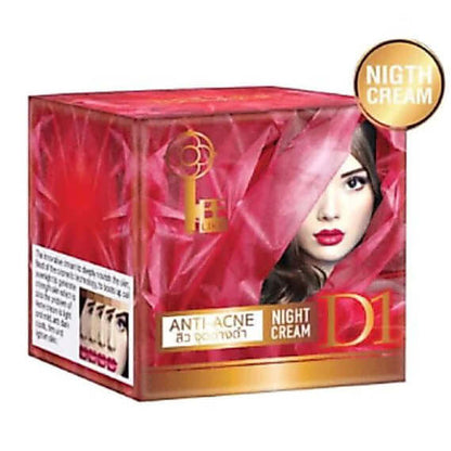 Be-Like Night Cream anti acne facial care skin moisturizer cream packaging with night cream label.