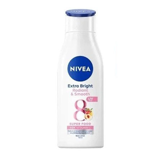Nivea Radiant Smooth Lotion bottle front view Extra Bright UV filter