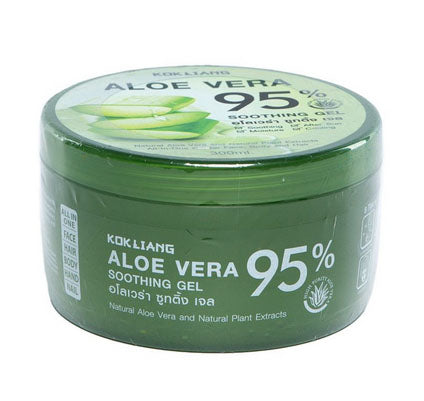 Kokliang Aloe Vera Gel 95% angled view packaging aloe soothing gel