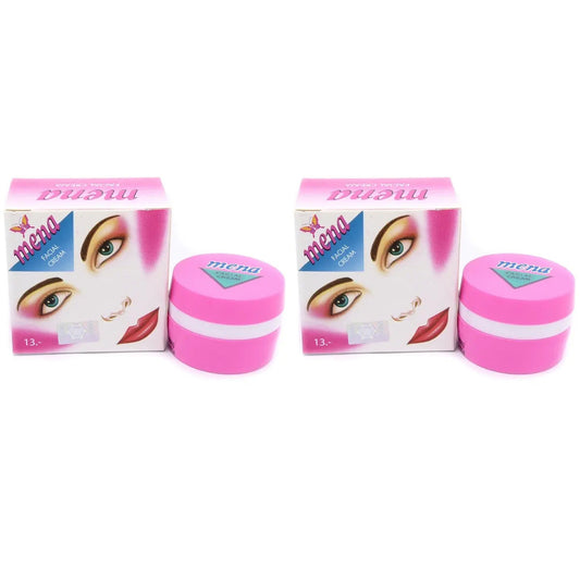 2 x Mena Facial Whitening Cream for Acne Dark Spots and Youthful Skin