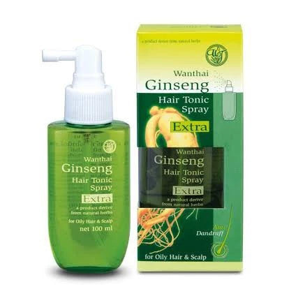 Wanthai Ginseng Hair Tonic Spray Extra 100ml with box packaging