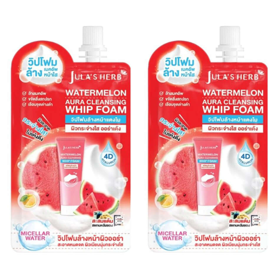 Jula's Herb Watermelon Whip Foam Cleansing 40g x2 Aura Brightening Pack