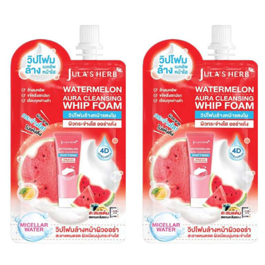 Jula's Herb Watermelon Whip Foam Cleansing 40g x2 Aura Brightening Pack