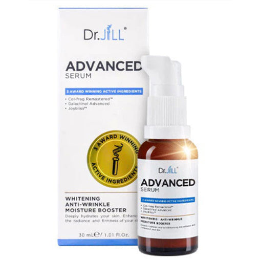 Dr.JiLL Advanced Serum product box and bottle new formula anti aging 30ml