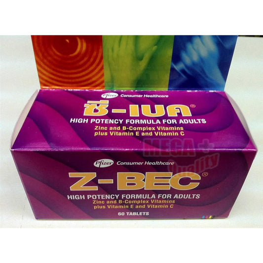 Z-BEC Multivitamins Multimineral box front view high potency formula 60 tablets