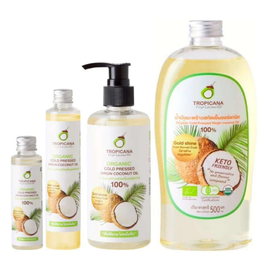 Tropicana Virgin Coconut Oil Product Range Hair and Skin Care Collection