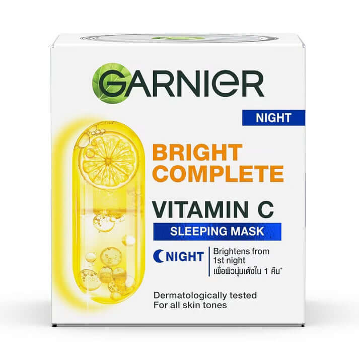 Garnier Vitamin C Sleeping Mask Vitamin C Night Care 50g Box Packaging